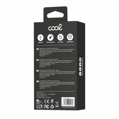 Cabo USB Universal Compatível COOL TYPE C para Lightning (1,2 metros) Branco