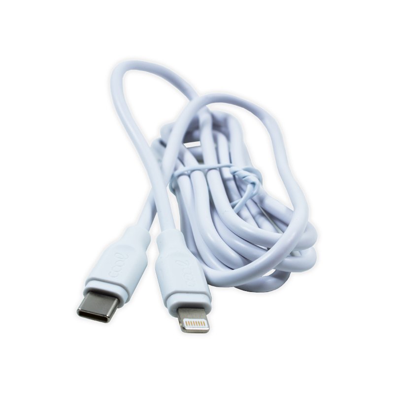 Cabo USB Universal Compatível COOL TYPE C para Lightning (1,2 metros) Branco