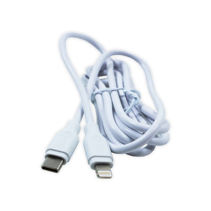 Cabo USB Universal Compatível COOL TYPE C para Lightning (1,2 metros) Branco