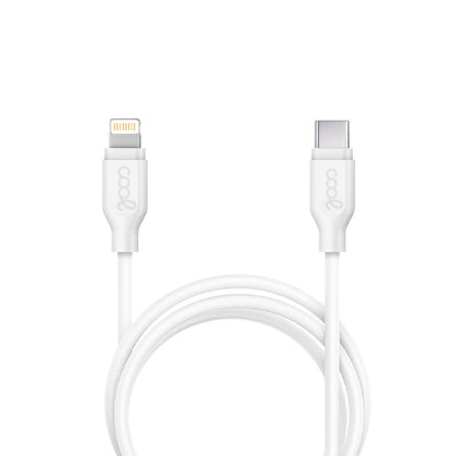 Cabo USB Universal Compatível COOL TYPE C para Lightning (1,2 metros) Branco