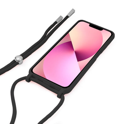 Capa cool para iPhone 13 com fio preto liso