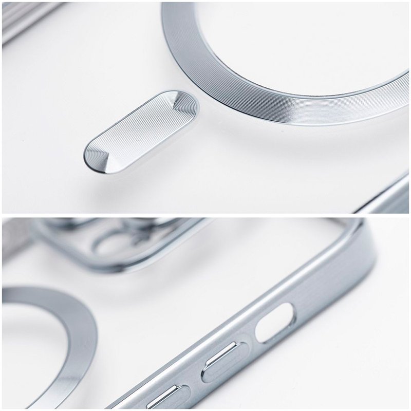 Carcasa COOL para iPhone 17 Magnética Borde Plata