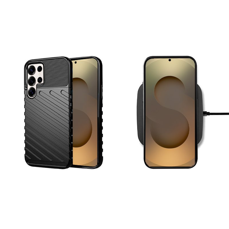 Carcasa COOL para Samsung S938 Galaxy S25 Ultra Thunder Negro