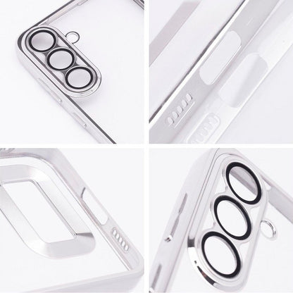 Carcasa COOL para Xiaomi Redmi 13C / 13C 5G / Poco C65 Borde Metalizado (Plata)