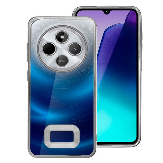 Carcasa COOL para Xiaomi Redmi 14C / Poco C75 Borde Metalizado (Plata)