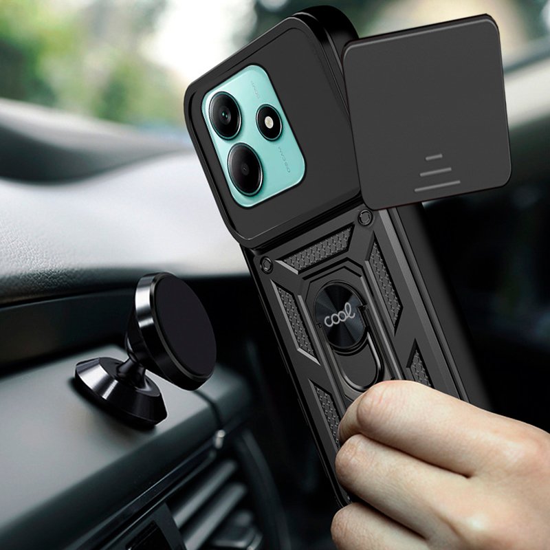 Carcasa COOL para Xiaomi Redmi Note 14 5G Hard Ring Negro