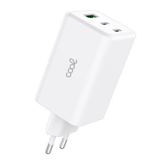 Cargador Red Universal Ultra Fast PD Port x3 (2x Tipo-C + 1x USB) COOL 100W GaN Blanco
