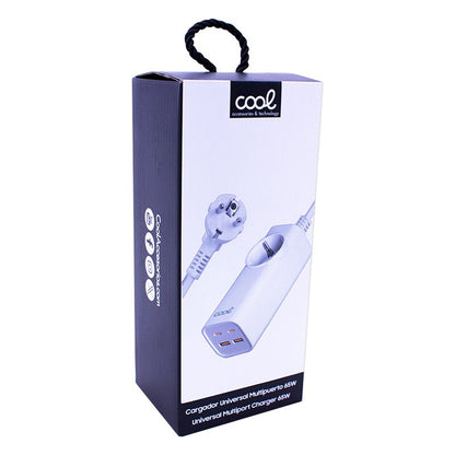Carregador universal multiportas COOL 65 W (5 portas de alimentação) branco