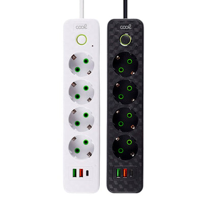 Cargador Universal Multipuerto COOL (Regleta 7 Puertos) Negro
