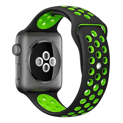 Correa COOL para Apple Watch Series 1 / 2 / 3 / 4 / 5 / 6 / 7 / 8 / 9 / SE (42 / 44 / 45 mm) Sport Negro