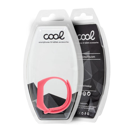 Pulseira Cool para Xiaomi Mi Band 5 / 6 / 7 / Amazfit Band 5 Rosa Lisa
