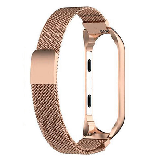Pulseira COOL para Xiaomi Smart Band 8 Metal Rosa Dourado
