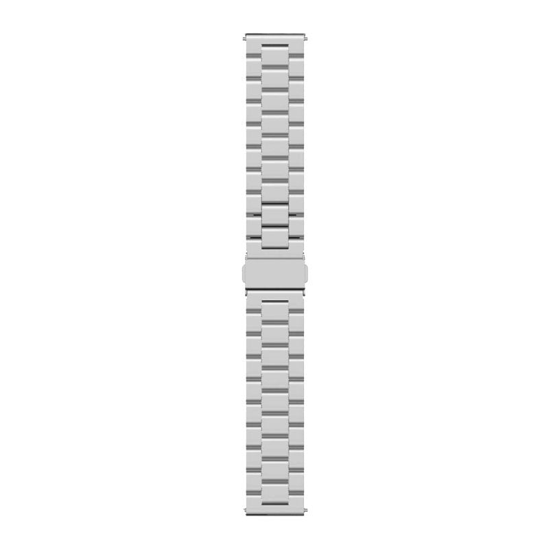 Pulseira Universal 22mm Amazfit GTR / Stratos / Huawei / Samsung / COOL Metal Prata