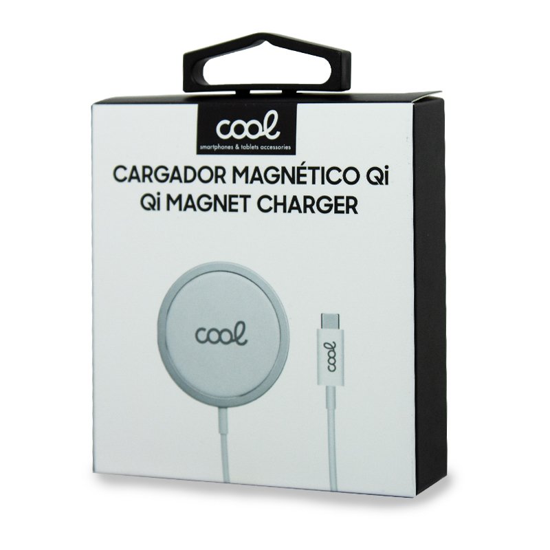 Base de carregamento magnético para smartphones sem fios Qi Cool White