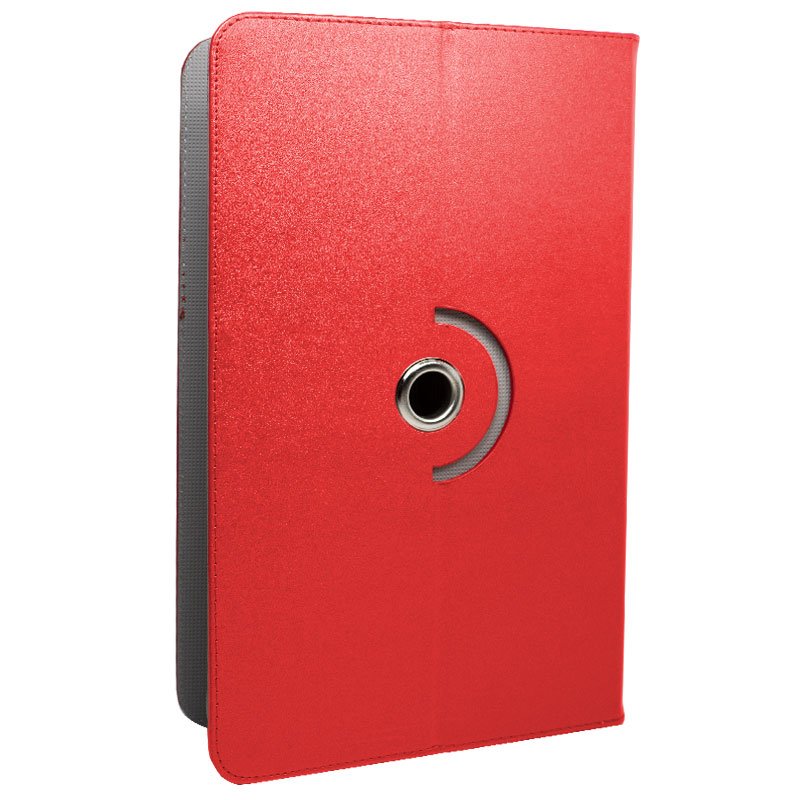 Capa para tablet Cool Ebook em pele sintética universal de 9,7 a 11 polegadas vermelha (quadrada)