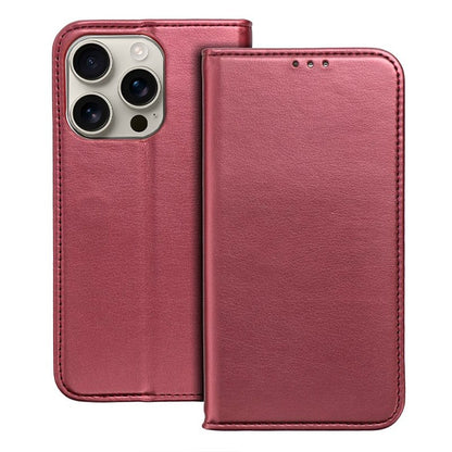 Funda COOL Flip Cover para iPhone 16 Pro Liso Burgundy