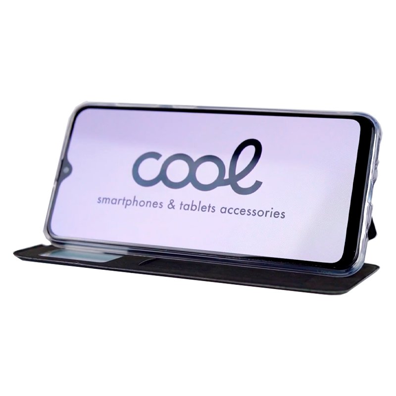 Funda COOL Flip Cover para Oppo A5 Pro / A5 Pro 5G Liso Negro