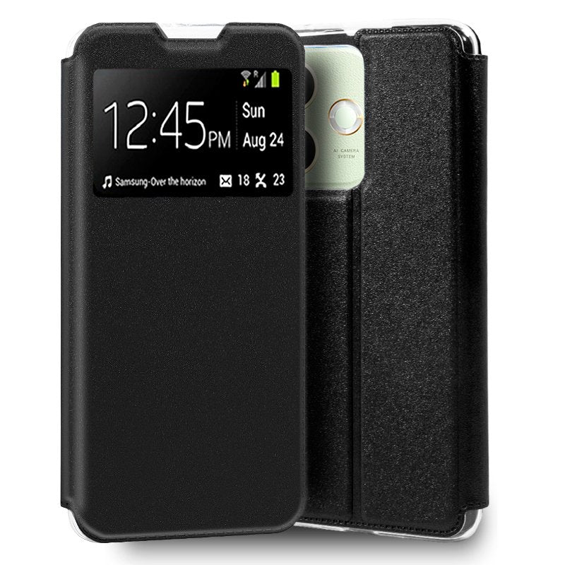 Funda COOL Flip Cover para Oppo A5 Pro / A5 Pro 5G Liso Negro