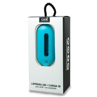 Lâmpada LED + Base de carregamento sem fios Qi COOL Celeste