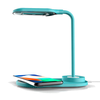 Lâmpada LED + Base de carregamento sem fios Qi COOL Celeste