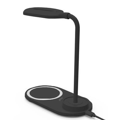 Lâmpada LED + Base de carregamento sem fios Qi COOL preta