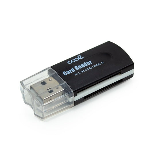 Leitor de cartões de memória USB universal COOL (tudo em um) preto