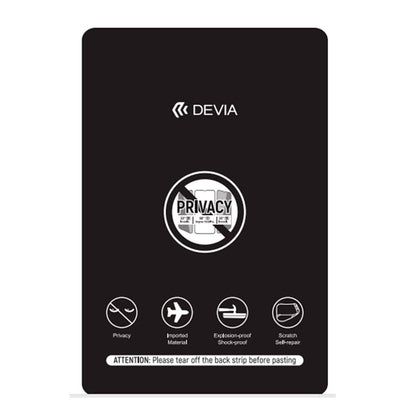 Protetor de Hidrogel Devia Privacy Protector Front Film Intelligent (Embalagem de 20 unidades)