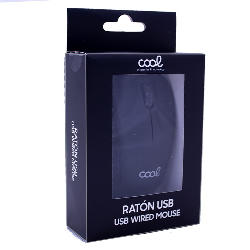 Ratón COOL USB Wired Negro