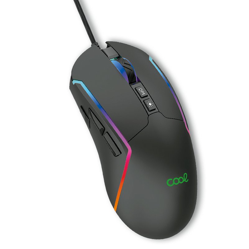 Rato Gamer USB RGB (Iluminação) COOL Strip Preto