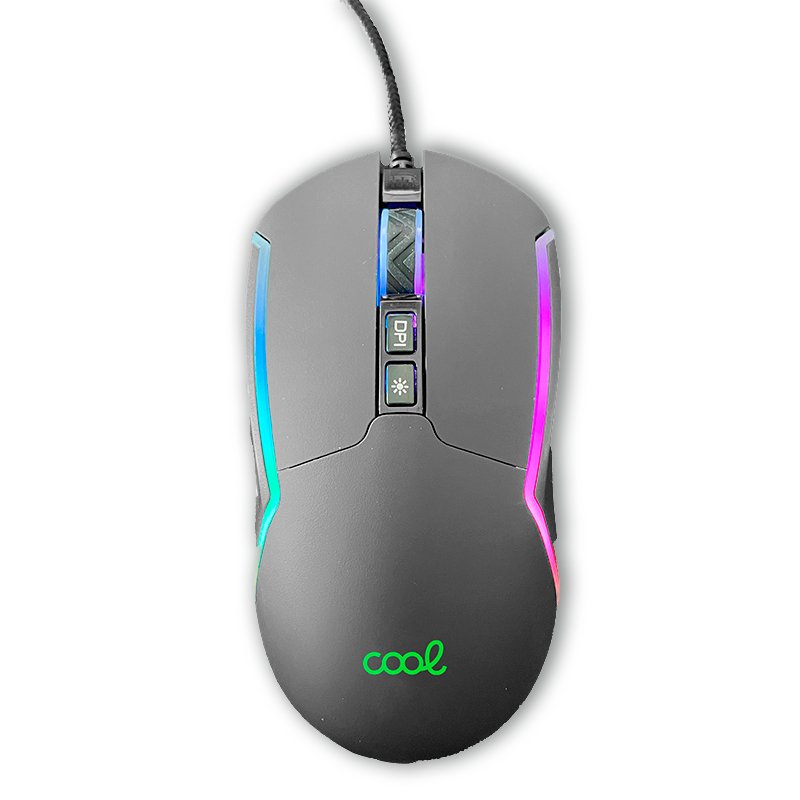 Rato Gamer USB RGB (Iluminação) COOL Strip Preto