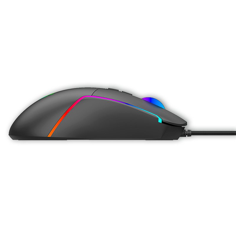 Rato Gamer USB RGB (Iluminação) COOL Strip Preto