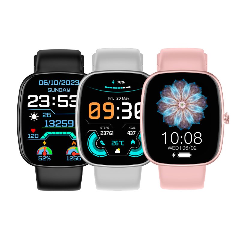 Smartwatch COOL Border Silicona Negro (Llamadas, Salud, Deporte)