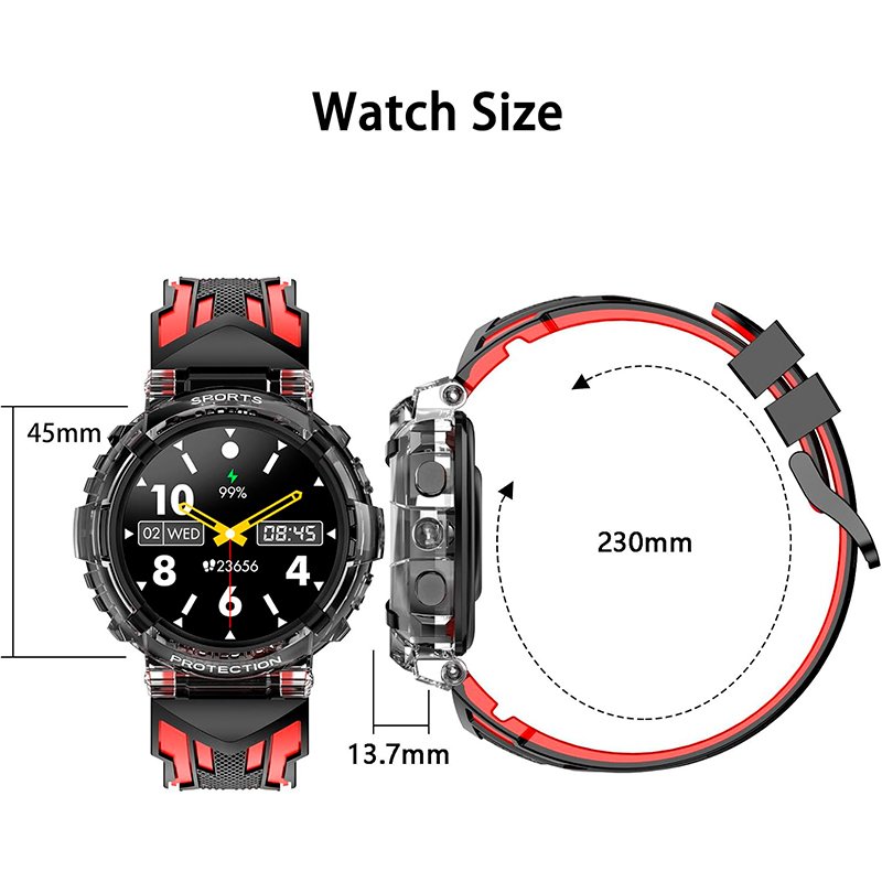 Smartwatch COOL Clever Silicona Negro (Llamadas, Salud, Deporte)
