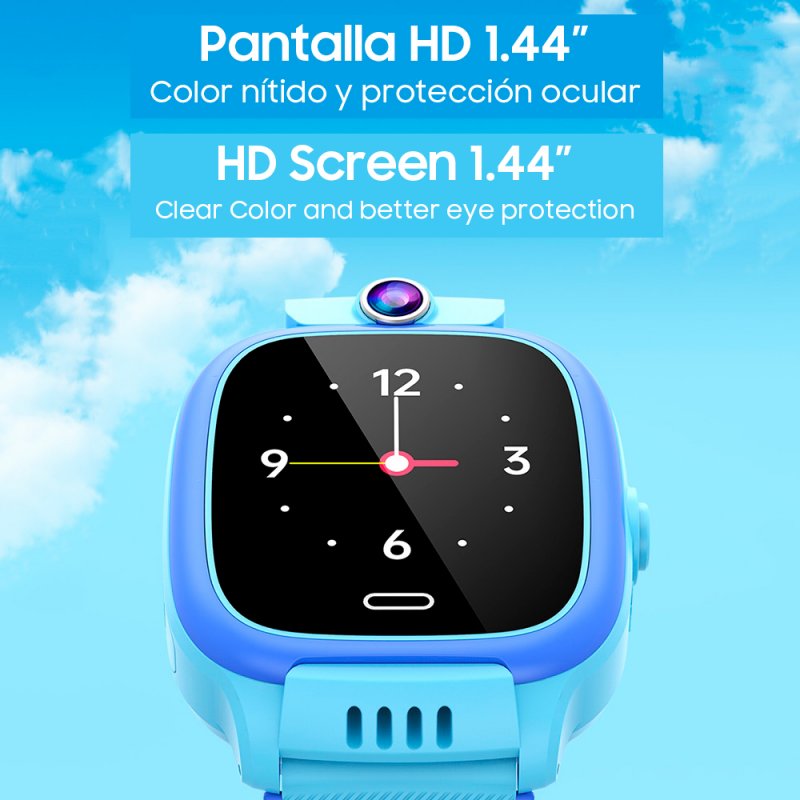 Smartwatch COOL Kids 4G GPS Silicona Negro (Localización, Videollamadas, SIM)