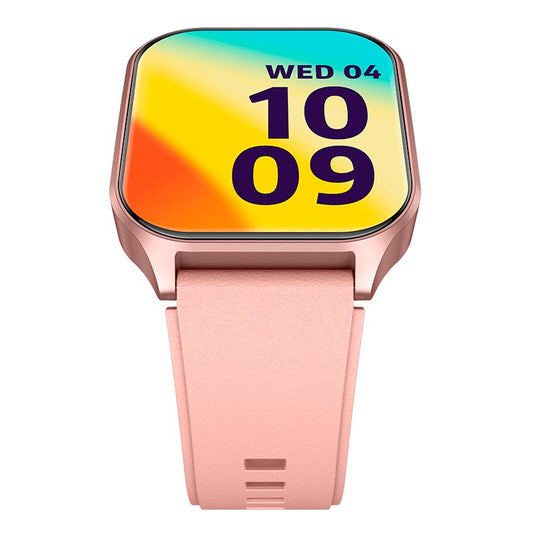 Smartwatch COOL Curvo Tela Amoled Rosa Silicone (Chamadas, Saúde, Desporto)