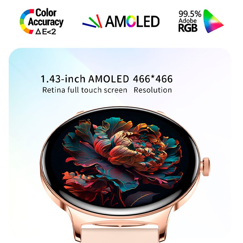 Smartwatch COOL Ultrafino + 2 Braceletes (Amoled, Liga, Ultrafino) Cinza