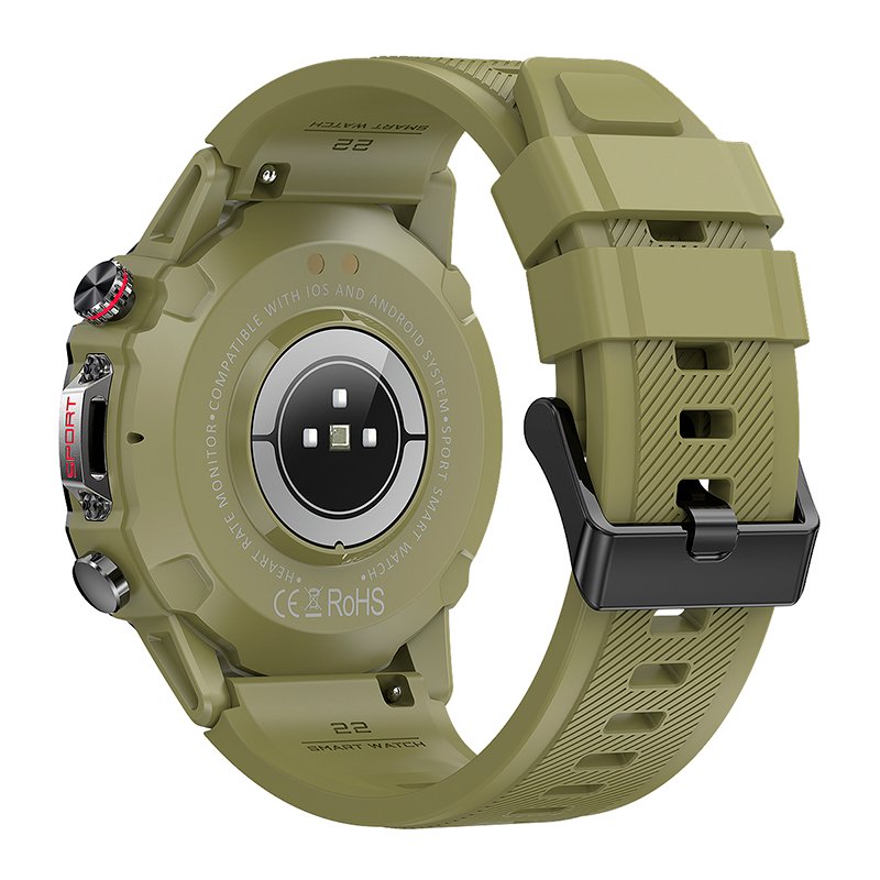 Smartwatch Pantalla Amoled COOL Adventure Silicona Verde (Llamadas, Salud...)