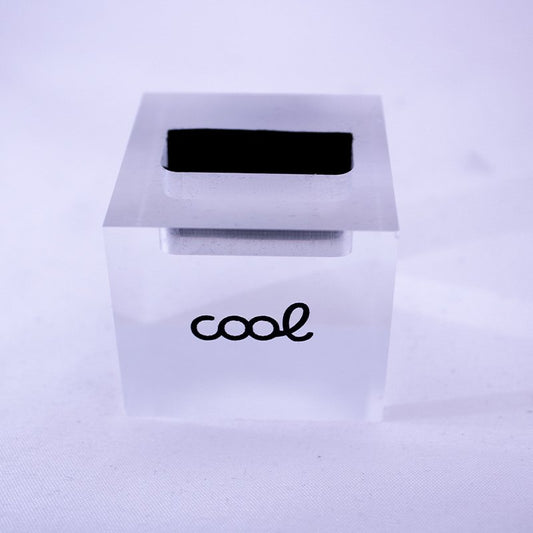 Suporte de anel inteligente em acrílico com caixa de exposição COOL