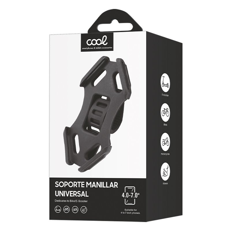 Suporte de guiador universal COOL para scooter/bicicleta/moto de 4 a 7 polegadas