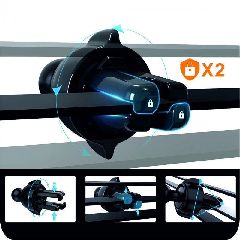 Suporte Universal para Carro Carbono COOL Preto