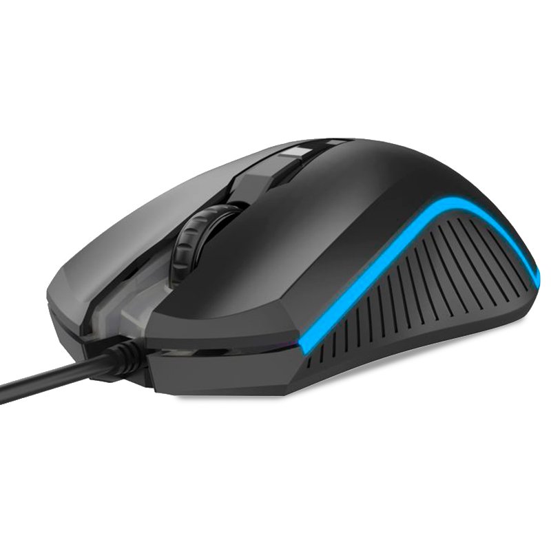 Pacote de teclado gamer USB Cool Town em espanhol + auscultadores + rato + tapete de rato